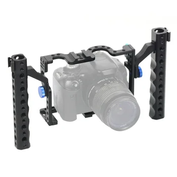 BGNing Alumīnija Kamera, Būris Panasonic GH5 /GH4 /GH3 Rāmja Turētājs ar Aukstu Apavu Pagarināts Dual Rokas Satver Rokturi Mount