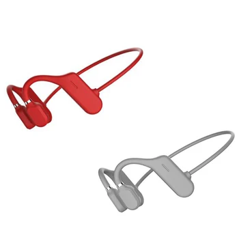 Binaural Ārējās Bezvadu Austiņas ar auss cilpiņa Gaisa Vadāmību 5.0 Bluetooth Austiņas IPX5 Ūdensizturīgs Maza un viegla