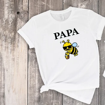 Bišu Saimes Krekls Mama Bee T 2020. Gadam, Modes Komplekti Papa Māmiņa un Man Tērpiem Drukāt Kokvilnas Tētis Saskaņojot Tērpiem Jaunas