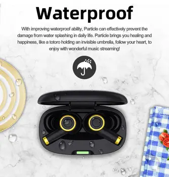 Bluedio Daļiņu Bezvadu Austiņas Bluetooth 5.0 Ūdensizturīgs Earbuds Bezvadu Sporta Tws 5.0 Austiņas Ar Mikrofonu Uzlādes Kaste