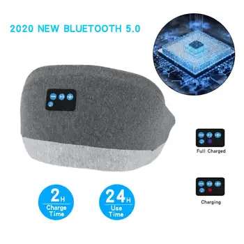 Bluetooth 5.0 Bezvadu Mūzikas Miega Acu Maska 3D 