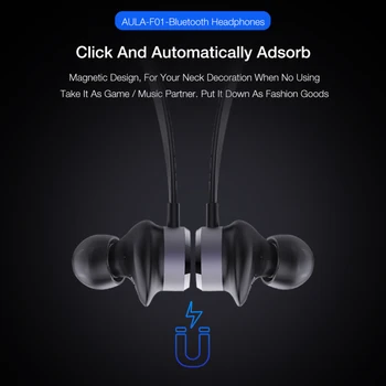 Bluetooth 5.0 Bezvadu Sporta Austiņas Magnētisko Stereo Austiņas Bass Mūzikas Trokšņa Slāpēšanas Visiem Viedtālrunis