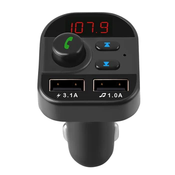 Bluetooth 5.1 Auto MP3 Stereo Atskaņotājs FM Raidītājs Dual USB