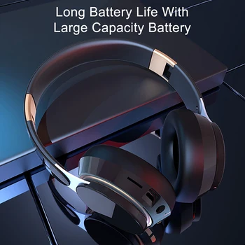 Bluetooth Austiņu Taisnība Stereo Austiņas BT 5.0 Salokāms Mūzikas Austiņas Ar Mic Mobilo Iphone Xiaomi Sumsamg Tablete 2020