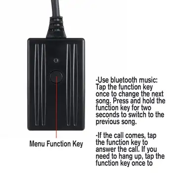 Bluetooth Aux Uztvērējs Kabeļa Adapteris, lai Ford Focus Mk2 MK3, lai Fiesta Hands-free augstas precizitātes aux modulis Galvas Bloka Saskarne