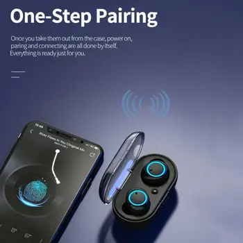 Bluetooth Bezvadu Austiņas Austiņas Earbuds TWS Mini Sporta Darbojas Austiņas Trokšņu slāpēšanas Austiņas Ar Mikrofonu Austiņas