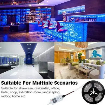 Bluetooth LED Sloksnes Gaismas 5050 5m 300 LED Svītras Gaismas Smart Tālrunis Kontrolē Ūdensizturīgs RGB LED Lentas Gaismas Dekorēšanai