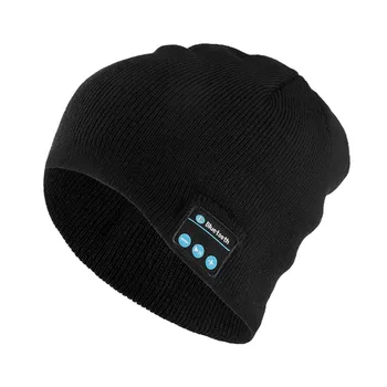 Bluetooth Mūzikas Austiņas Beanie Iebūvēts Stereo Skaļrunis Adīta Cepure Vīriešiem, Sievietēm, kas Darbojas Klp Āra Sporta FS99