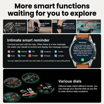 Bluetooth Zvanu Smart Skatīties Pilnu Skārienekrānu, Sirds Ritma Noteicējs Fitnesa Smart Aproce Asins Spiediena, Skābekļa Monitors Aproce