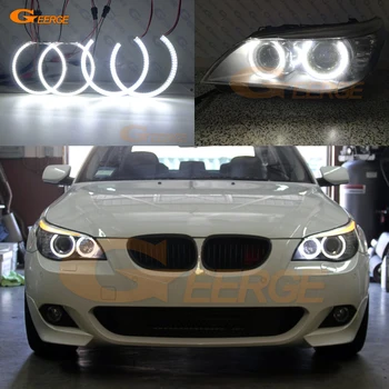 BMW E60 E61 LCI 525i 528i 530i 535i 545i 550i M5 Ultra spilgti SMD LED Angel Eyes halo gredzenu komplekts Dienas Gaismas Car styling