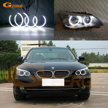 BMW E60 E61 LCI 525i 528i 530i 535i 545i 550i M5 Ultra spilgti SMD LED Angel Eyes halo gredzenu komplekts Dienas Gaismas Car styling