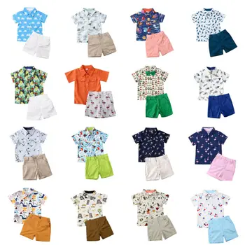 Boutique Kungu Apģērbu 2020. Gadam, Zīdainis, Mazulis Baby Zēni Vasaras Topi, T-kreklu Īsās Bikses 2gab Tērpiem Uzstādīt 1-6 Gadiem