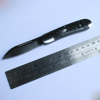 [Brālis 1503] 60HRC Kabatas nazis mūsdienu tradtional saliekamie naži VG10 tērauda, Oglekļa šķiedras mapi Taktiskās EDC rīku kolekcija
