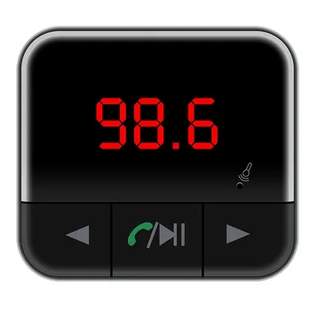 Brīvroku sistēmu ar FM Raidītāju, Bluetooth bezvadu Automašīnas Komplektu Jaunākais Radio Atbalsta U Diska MP3 Atskaņotājs Phone Kontroli, Automašīnas Lādētājs BC12B