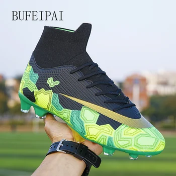 BUFEIPAI vīriešu multicolor pēc izvēles jauni futbola apavi futzāla neslīdoši apavi bērnu futbola treniņu apavi čības vīriešiem