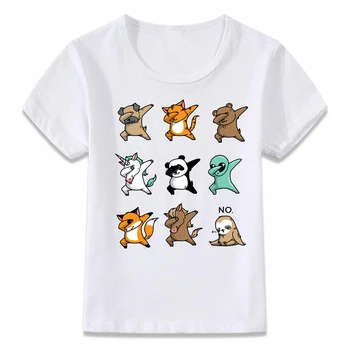Bērni, Drēbes, T Krekls paliekas uzmanīgi Puses Slinkums, Bērnu T-krekls Zēniem un Meitenēm Toddler Tee Krekli oal302