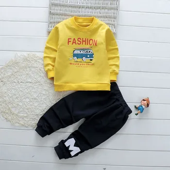 Bērnu Apģērbu 2020. Gada Rudenī Toddler Meitenes Zēni, Drēbes, T-krekls+Elsas 2gab Apģērbs Bērniem, Apģērbs, Sporta apģērbu Zēnu Apģērbu Komplekti