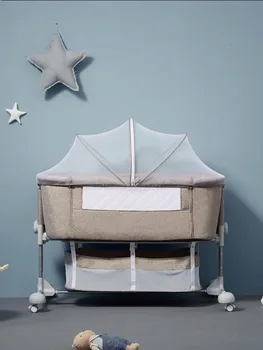 Bērnu gulta portatīvo salokāmo jaundzimušo bērnu gultiņa