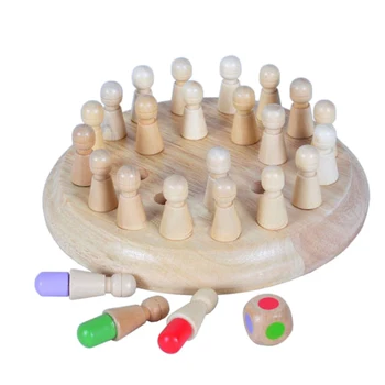 Bērnu Koka Atmiņas Spēles Stick Šaha Spēle Fun Bloķēt galda Spēle kids Izglītojošās rotaļlietas Apmācības Smadzeņu IQ Rotaļlieta lieliska dzimšanas dienas dāvana
