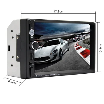 Camecho 2 Din Auto Radio Stereo Multivides Navigācijas Spēlētājs Spogulis Saites, Auto Stereo VW Skoda Passat Atbalsta Atpakaļskata Kamera