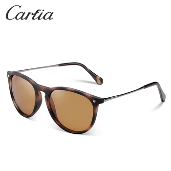 Carfia Sieviešu Vintage Retro Saulesbrilles Modes Stila Vīriešu Polarizētas Saules Glasse Ovāls Rāmis Luksusa Zīmolu Dizainera UV400 5100
