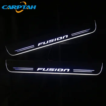 CARPTAH Moving LED Gaismas, Durvis, Palodzes Pretnodiluma Plāksnes Ceļš Dinamisku Streamer Gaismu Ford Fusion 2013 - 2018 2019