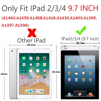 Case For iPad 2 3 4 Būtiska Bērniem Drošu lieljaudas Silikona Cieto Segumu Apple ipad 2 3 4 9.7 collu Planšetdatoru Šoks Pierādījums Bruņas Gadījumā