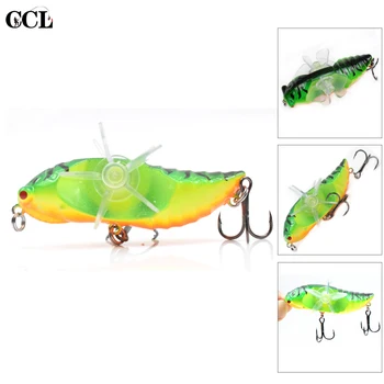 CCLTBA Towater Cicadas Lures 7.5 CM 15.5 G Rotācijas Dubultā Propellera Spārni Mākslīgo Ēsmu Peldošās Wobbler Kukaiņu makšķeres