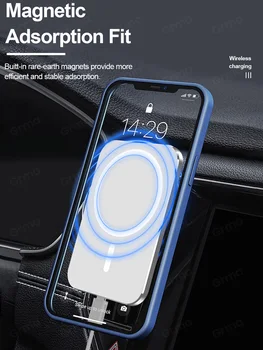 Cenmaso 15W Bezvadu Mag Magnētisko drošs Auto Telefona Turētājs, Lādētājs iPhone 12 Pro Max 12 Mini Fast charger Magnēts Adsorbable
