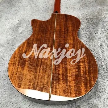 Chaylor 916 koa koka akustiskā ģitāra,Ebony klaviatūra abalone inlejas,Cietā koa Akustiskā, Elektriskā Ģitāra,