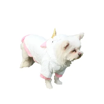 Chrismas Unicorn Kostīms Suņiem Mājdzīvnieki Drēbes Suns pelēkā vārna Suņu Apģērbu Maziem Suņiem Jorkšīras Pomerānijas Chiuhahua Drēbes