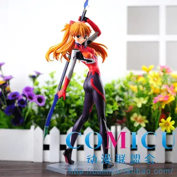 Classic Spēli Anime Shikinami Asuka Langley Soryu Kaujas 27cm Sexy Rīcības Attēls Modelis Rotaļlietas