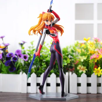 Classic Spēli Anime Shikinami Asuka Langley Soryu Kaujas 27cm Sexy Rīcības Attēls Modelis Rotaļlietas