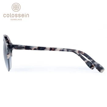 COLOSSEIN Saulesbrilles Sieviešu Vintage Luksusa Cat Eye Stilu, Apaļas, Saules Brilles Vīriešiem Zīmola Dizaineru Brilles UV400 Gafas De Sol