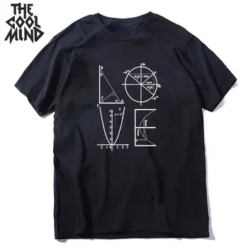 COOLMIND kokvilnas matemātikas smieklīgi izdrukāt vīriešu T krekls gadījuma zaudēt mīlestību, vīriešu t krekls atdzist o-veida kakla matemātikas t-krekls mens tee krekls topi