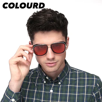 COULOUR 2019 Trending Tonijs Stārks, Saulesbrilles Vīriešiem UV400 Gothic Kvadrātveida Saules Brilles Sievietēm Vintage Briļļu
