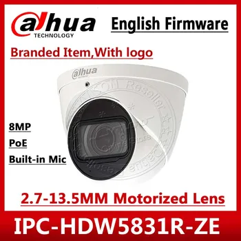 Dahua IPC-HDW5831R-ZE 4K 8MP POE 2.7 mm ~12mm motorizētu Objektīva IR50m IP67 Drošības Kameras SD Karte, Iebūvēts Mikrofons IPC-HDW5231R-ZE