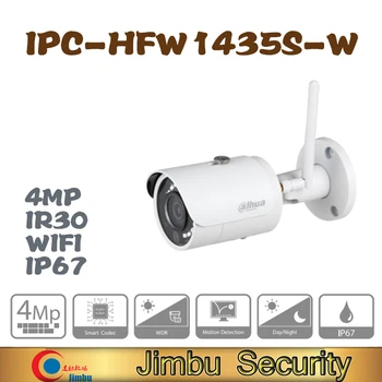 Dahua IPC-HFW1435S-W-S2 4MP Bullet WIFI Kamera Atbalsta 256G ip kameras āra bezvadu kameru novērošanas kameru mājās IR30m
