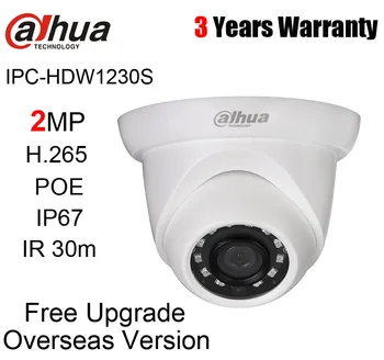 Dahua Sākotnējā IPC-HDW1230S 2MP IS Ābola Tīkla Kameras POE H. 265 IS 30m IP67 Web Cam Aizstāt IPC-HDW1220S IP Kamera ar logo