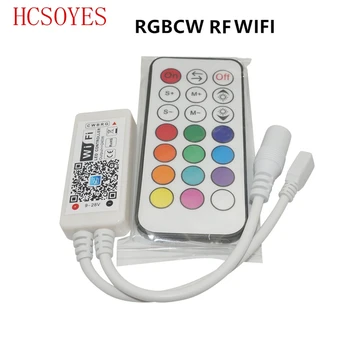 DC12-24V MINI WIFI RGB/RGBW /RGBCW led Taimera kontrolieris IS RF tālvadības Mūzikas kontrolieris Ar Alexa, Google, Mājas Telefons WIFI kontrolieris