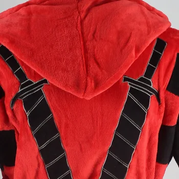 Deadpool Supervaronis Cosplay Vannas Drēbes Bērniem Pieaugušo Halloween Kostīmu Anime Mājas Sleepwear Pidžamas Vīriešu Peldmētelis Sievietēm Flaneļa