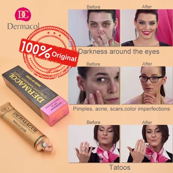 Dermacol Make-up Cover Autentisks 30g Primer Korektors Bāze Profesionālās Sejas Dermacol Make-up Pamatu Kontūras Palete 2019