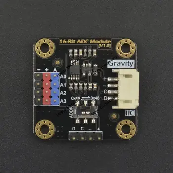 DFRobot Smaguma I2C ADS1115 16-Bitu ADC Modulis REKLĀMU Analogo signālu Pārveidotājs, 3.3~5.0 V kaskādes Saderīgs ar Arduino Aveņu Pi