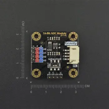 DFRobot Smaguma I2C ADS1115 16-Bitu ADC Modulis REKLĀMU Analogo signālu Pārveidotājs, 3.3~5.0 V kaskādes Saderīgs ar Arduino Aveņu Pi