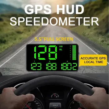 Digitālā C90/C80 GPS HUD Spidometrs Displejs GPS Galvu uz Augšu Spidometrs Automašīnas Kravas automašīnas Odometra Ar Ātruma pārsniegšanas Brīdinājuma Auto Pulkstenis