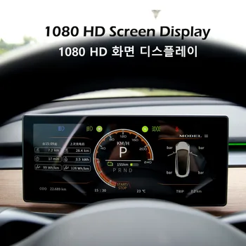 Digitālā Performace LCD Displayer Paneļa HUD Head up Displejs Guage par Tesla Model 3 Ar Auto-pārī Mult-funkcijas EANOP