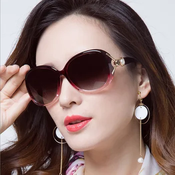 DIGUYAO Jaunu Modes Sieviešu toņos Saulesbrilles Dāma retro lielgabarīta apaļā Rāmja Sieviešu Brilles UV400 Ieplests Brilles Gafas De Tāpēc