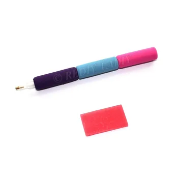 Dimanta Krāsošanas Pildspalvas ar NBR Putu Turētājs Dimanta Mozaīkas Ērts Rokturis Noderīgs Instruments Izvairītos no Roku Sāpes Dimanta Izšūšana