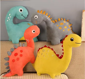 Dinozauru plīša rotaļlietas cute maz dinozauru lelle Tyrannosaurus augstas kvalitātes pildījumu Spilveniem, bērnu miega Spilvens, Dāvanas Bērniem,