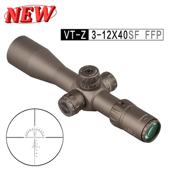 Discovery VT-Z FFP 3-12X40SF Lēts, Kompakts darbības Pirmās Fokālās Plaknes Riflescope Stikla Iegravēts Tīkliņš, Medību Redzes 150Joules .22LR
